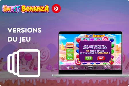 Versions du jeu Sweet Bonanza slot