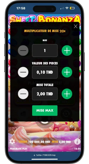 Définir votre mise